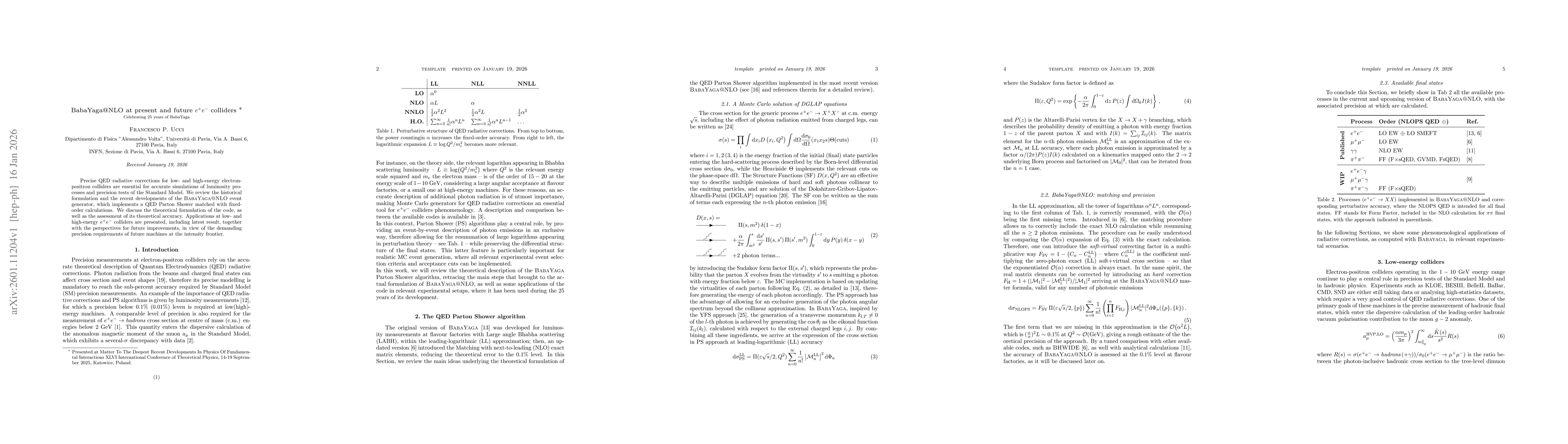 Thumbnail for BabaYaga@NLO at present and future $e^+e^-$ colliders. Celebrating 25 years of BabaYaga