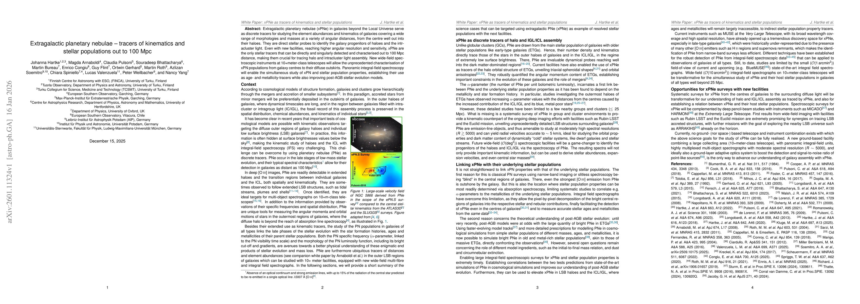 Thumbnail for Extragalactic planetary nebulae -- tracers of kinematics and stellar populations out to 100 Mpc