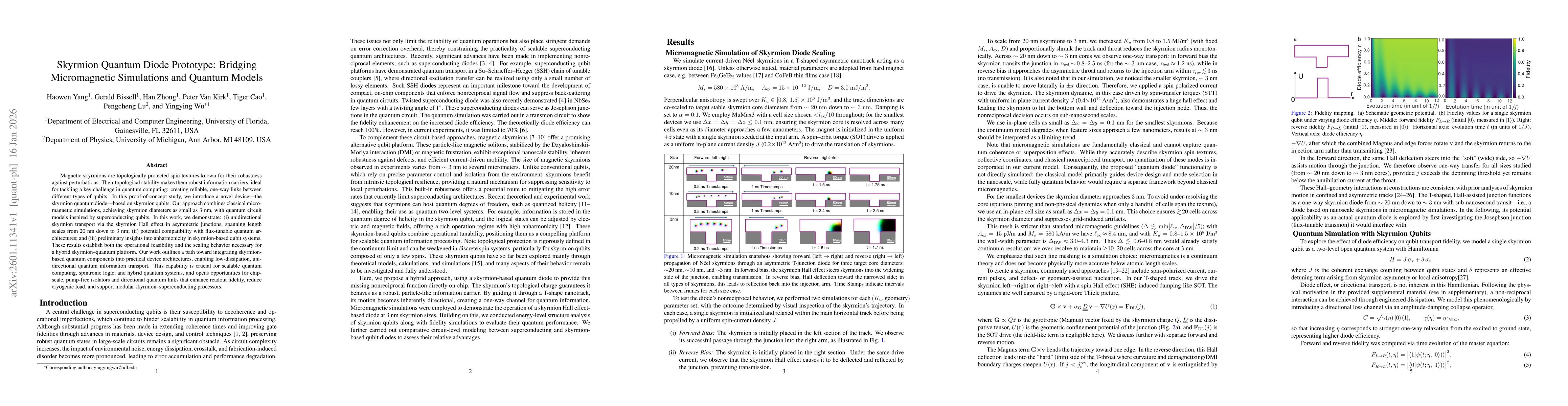 Thumbnail for Skyrmion Quantum Diode Prototype: Bridging Micromagnetic Simulations and Quantum Models
