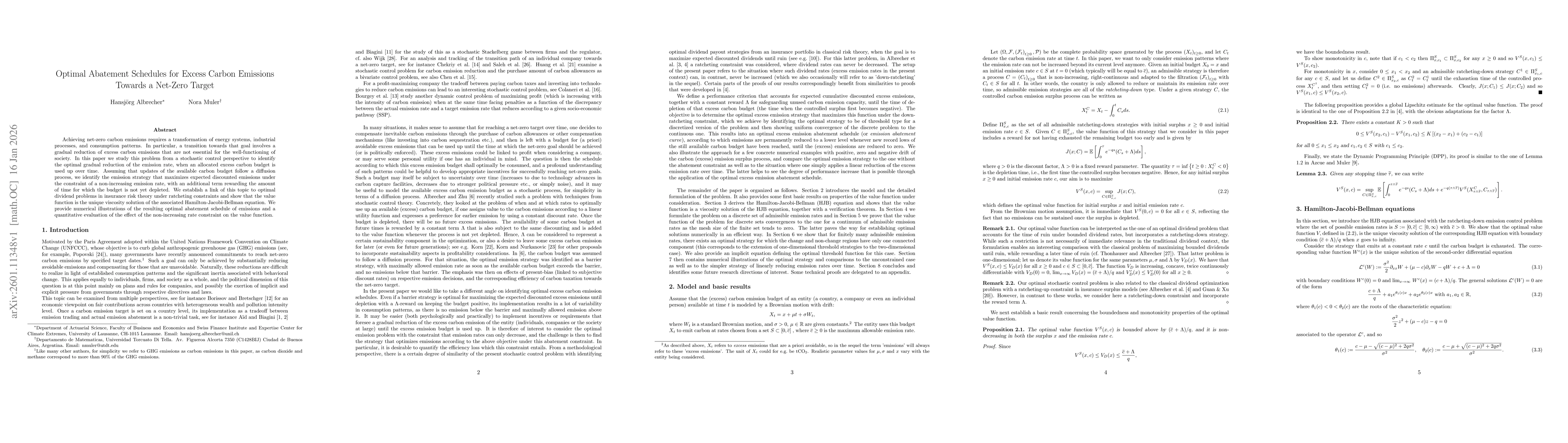 Thumbnail for Optimal Abatement Schedules for Excess Carbon Emissions Towards a Net-Zero Target