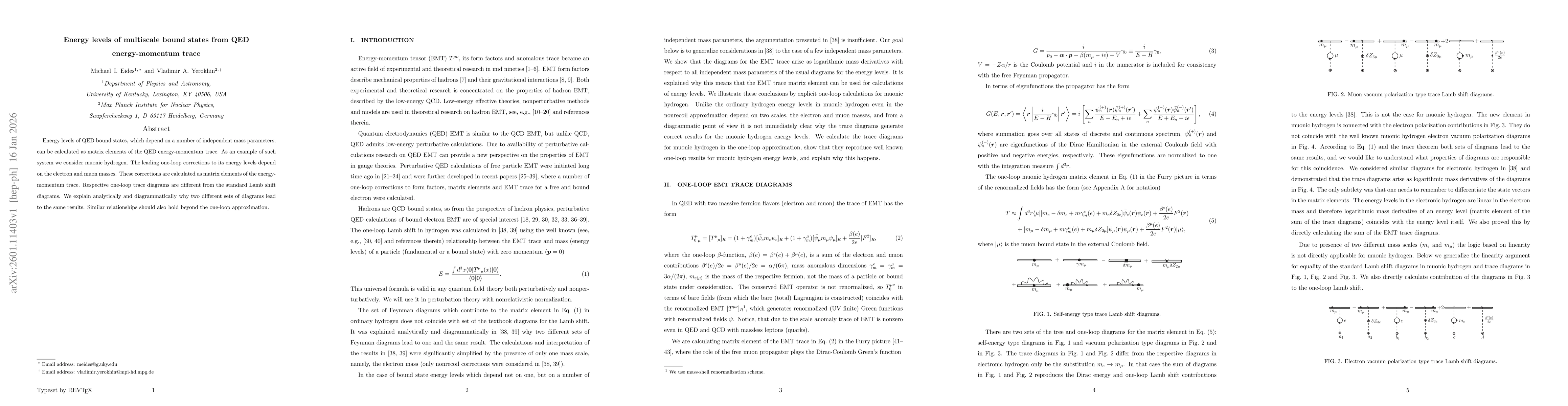 Thumbnail for Energy levels of multiscale bound states from QED energy-momentum trace