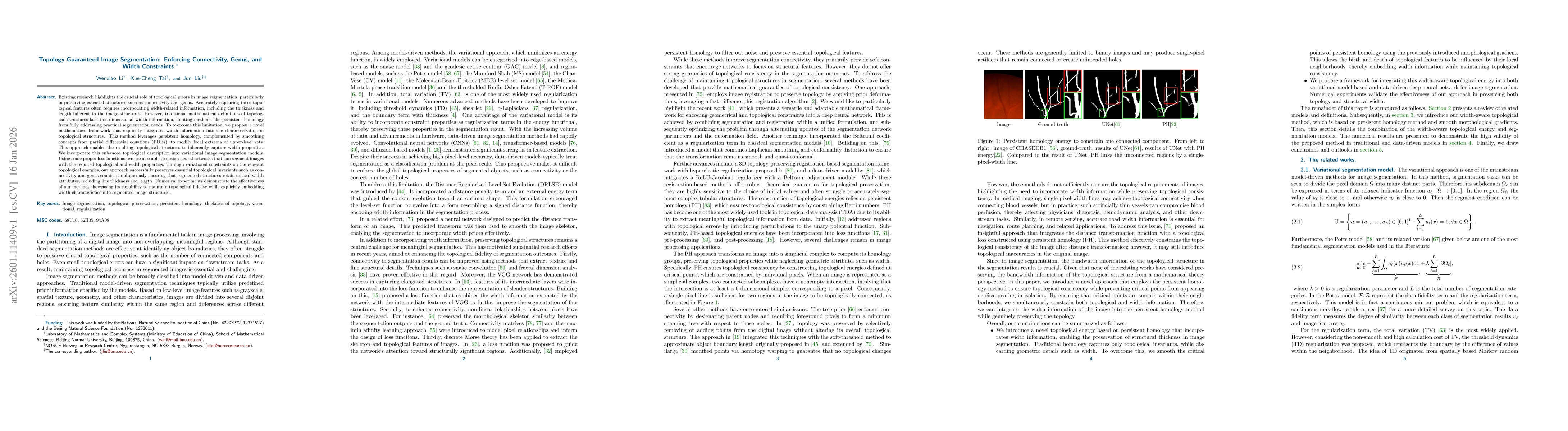 Thumbnail for Topology-Guaranteed Image Segmentation: Enforcing Connectivity, Genus, and Width Constraints