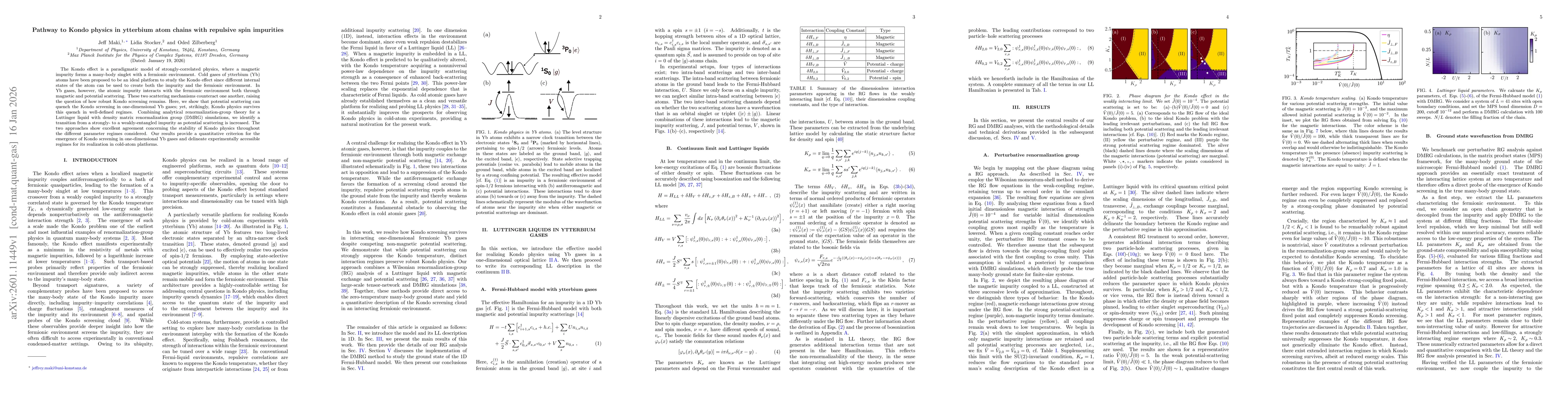 Thumbnail for Pathway to Kondo physics in ytterbium atom chains with repulsive spin impurities