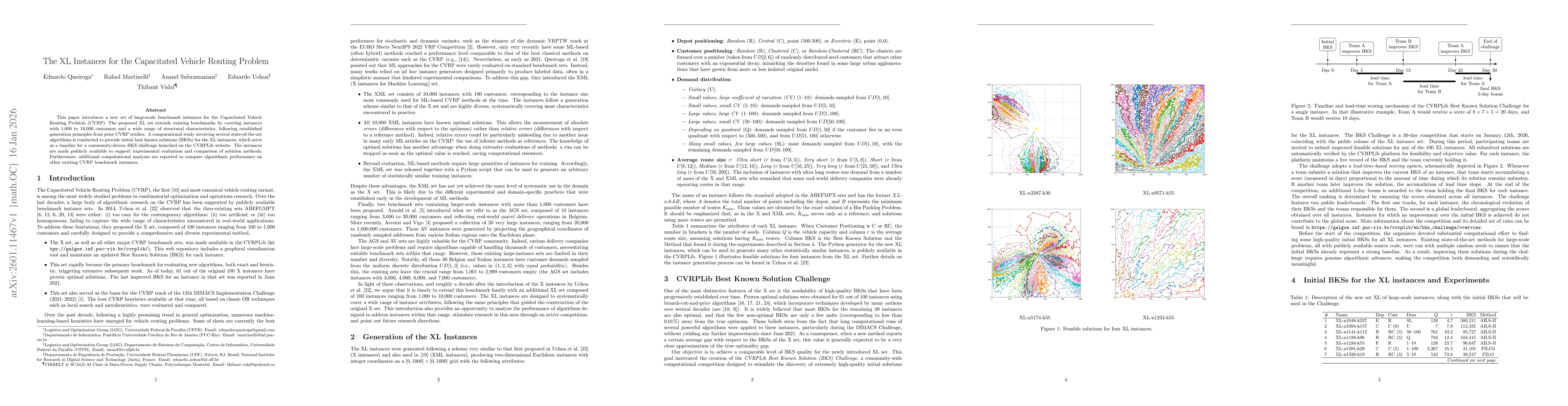 Thumbnail for The XL Instances for the Capacitated Vehicle Routing Problem