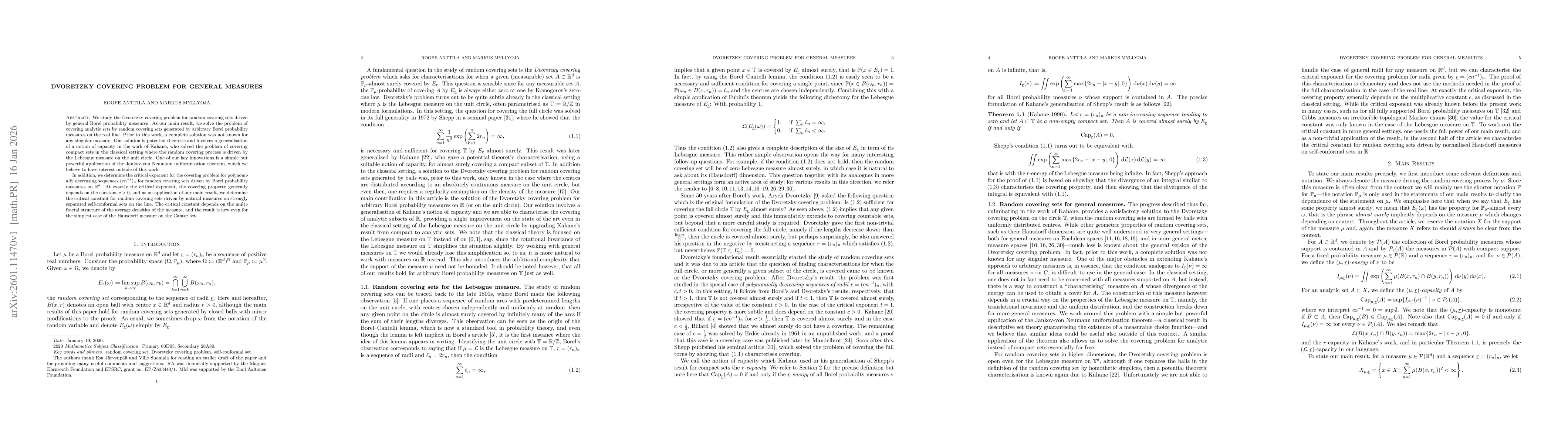Thumbnail for Dvoretzky covering problem for general measures