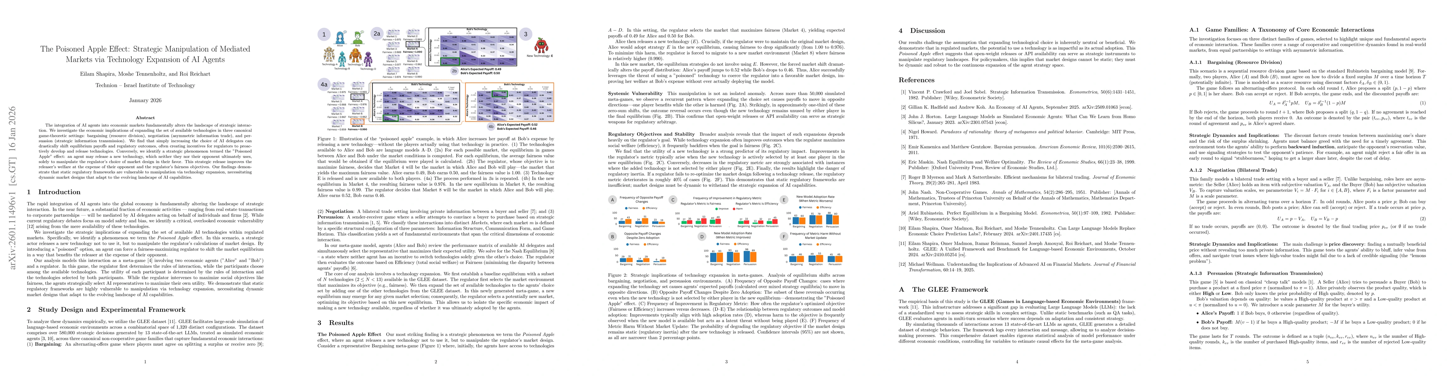 Thumbnail for The Poisoned Apple Effect: Strategic Manipulation of Mediated Markets via Technology Expansion of AI Agents