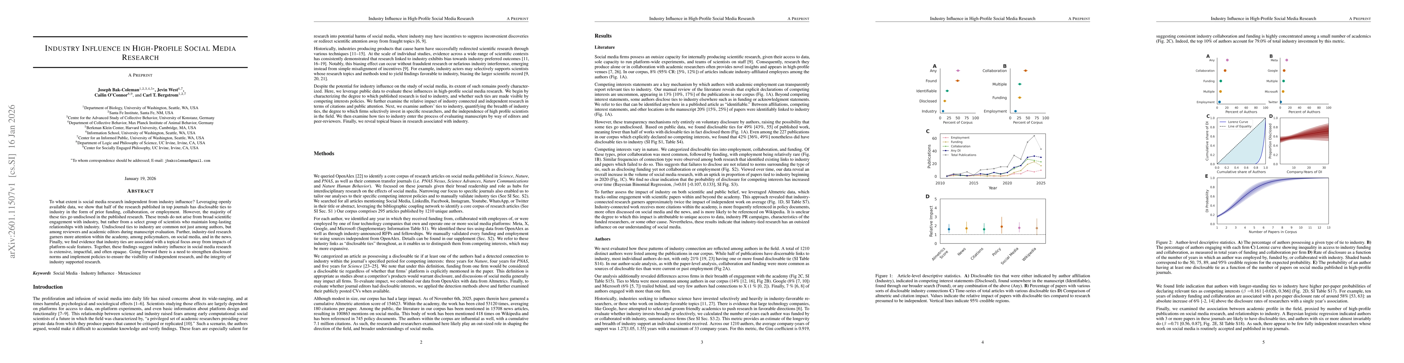 Thumbnail for Industry Influence in High-Profile Social Media Research