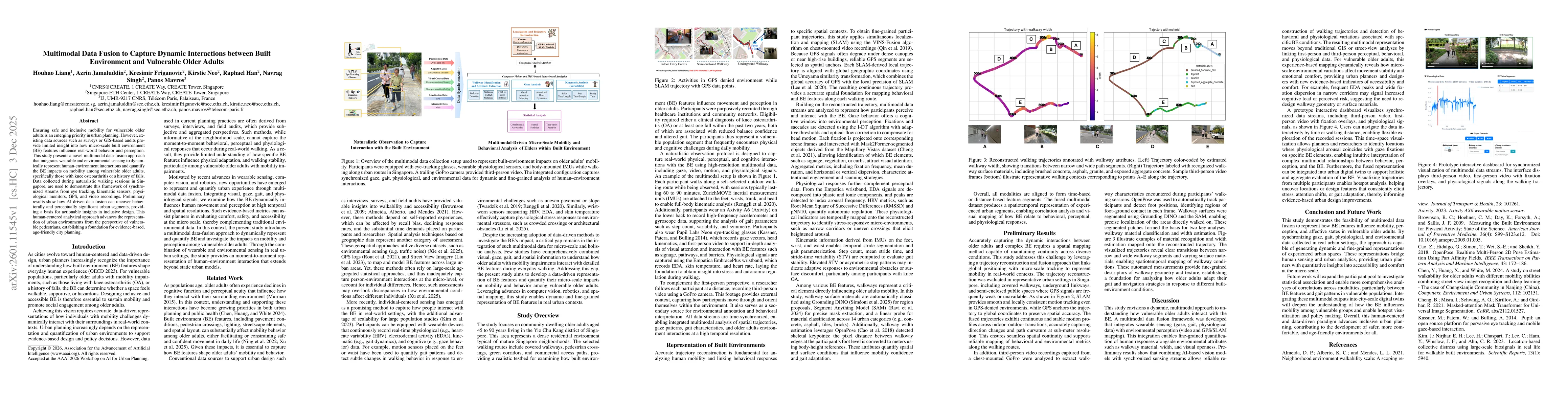 Thumbnail for Multimodal Data Fusion to Capture Dynamic Interactions between Built Environment and Vulnerable Older Adults