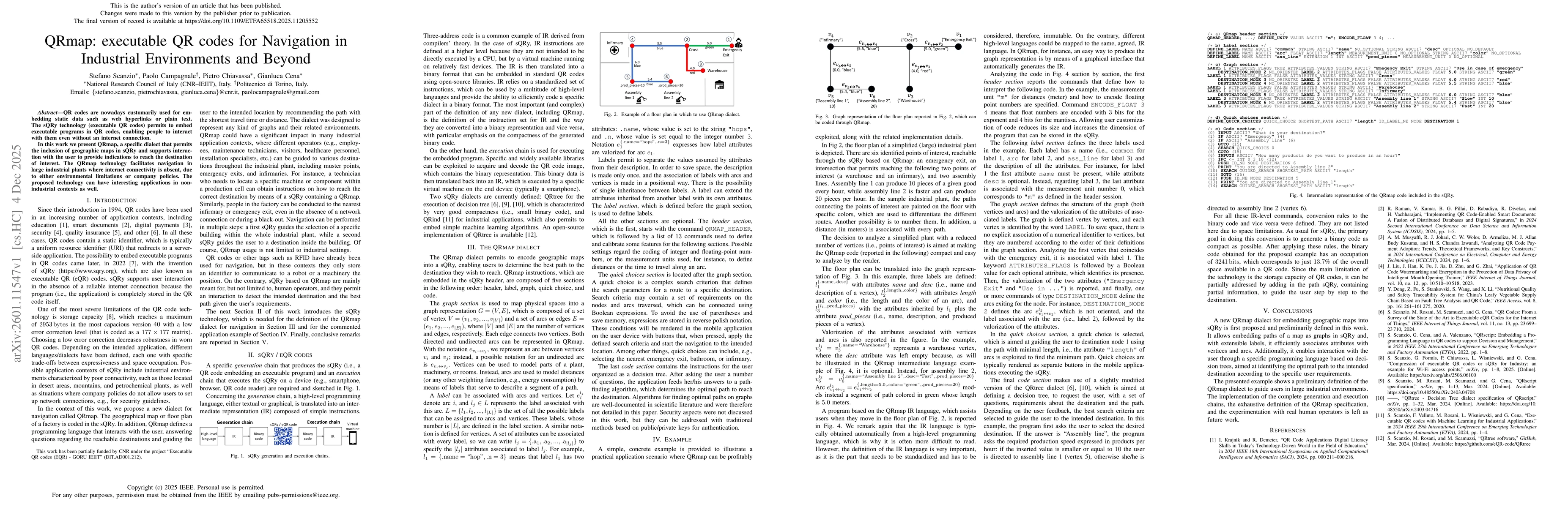 Thumbnail for QRmap: executable QR codes for Navigation in Industrial Environments and Beyond