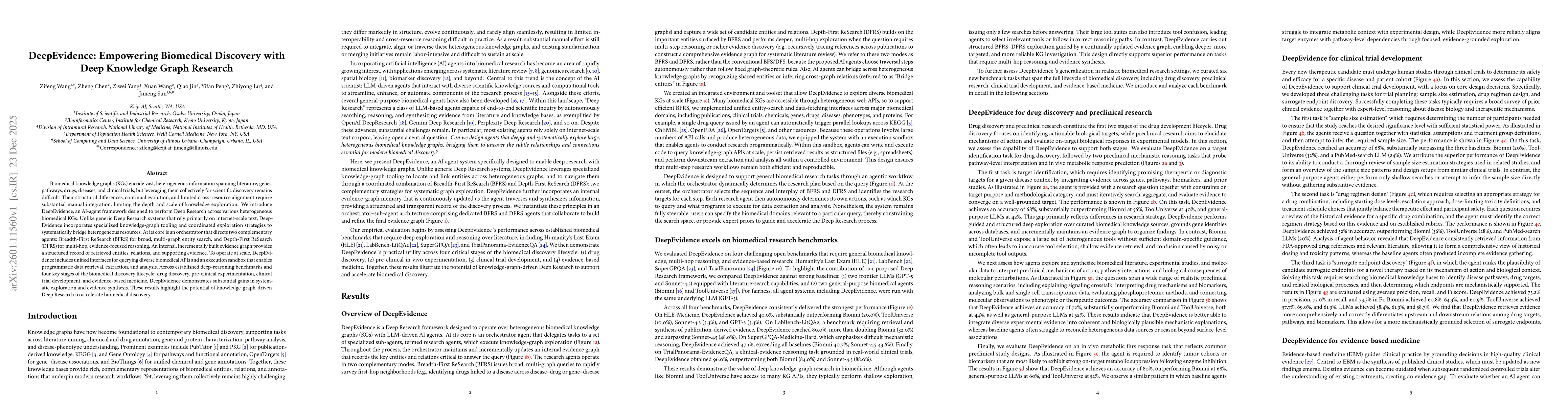 Thumbnail for DeepEvidence: Empowering Biomedical Discovery with Deep Knowledge Graph Research