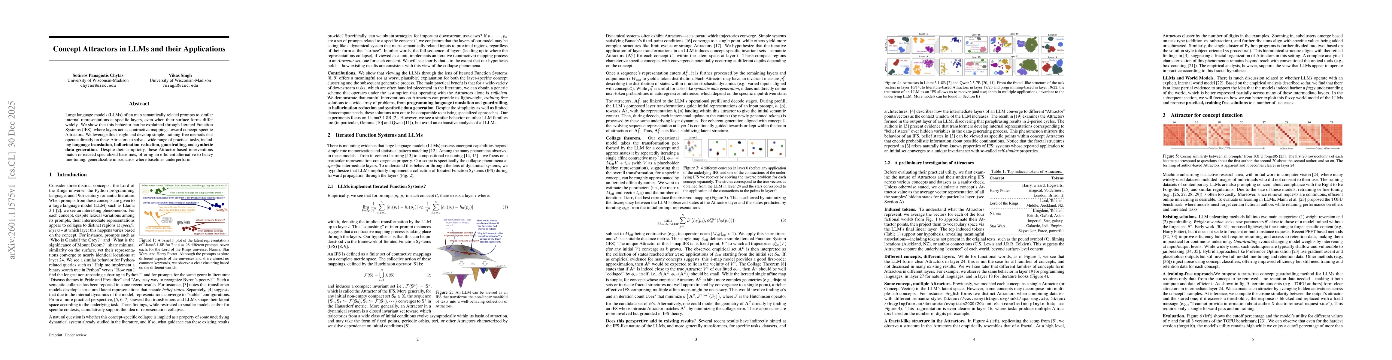 Thumbnail for Concept Attractors in LLMs and their Applications