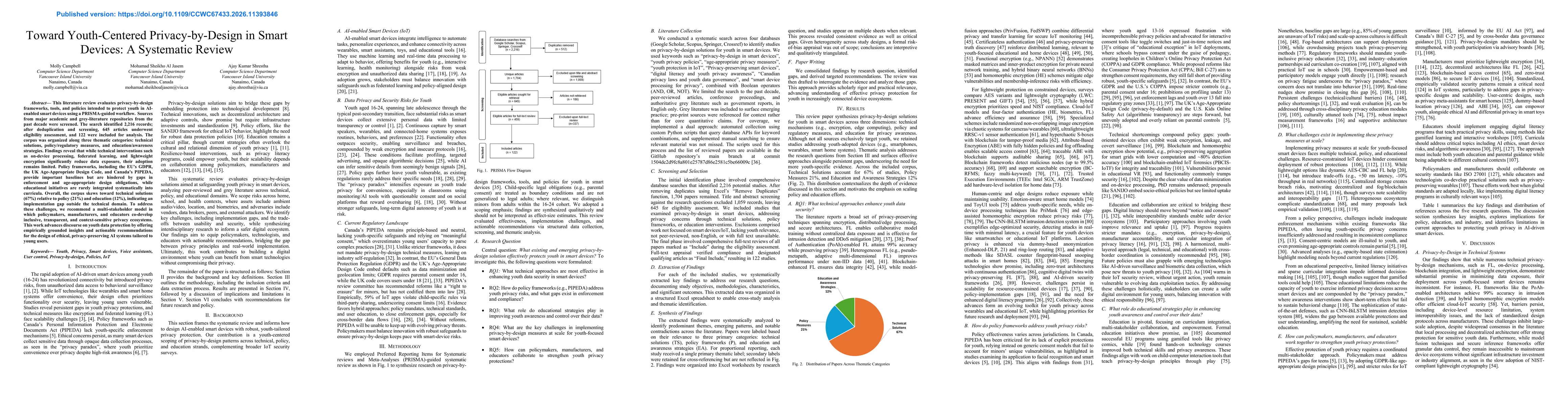 Thumbnail for Toward Youth-Centered Privacy-by-Design in Smart Devices: A Systematic Review
