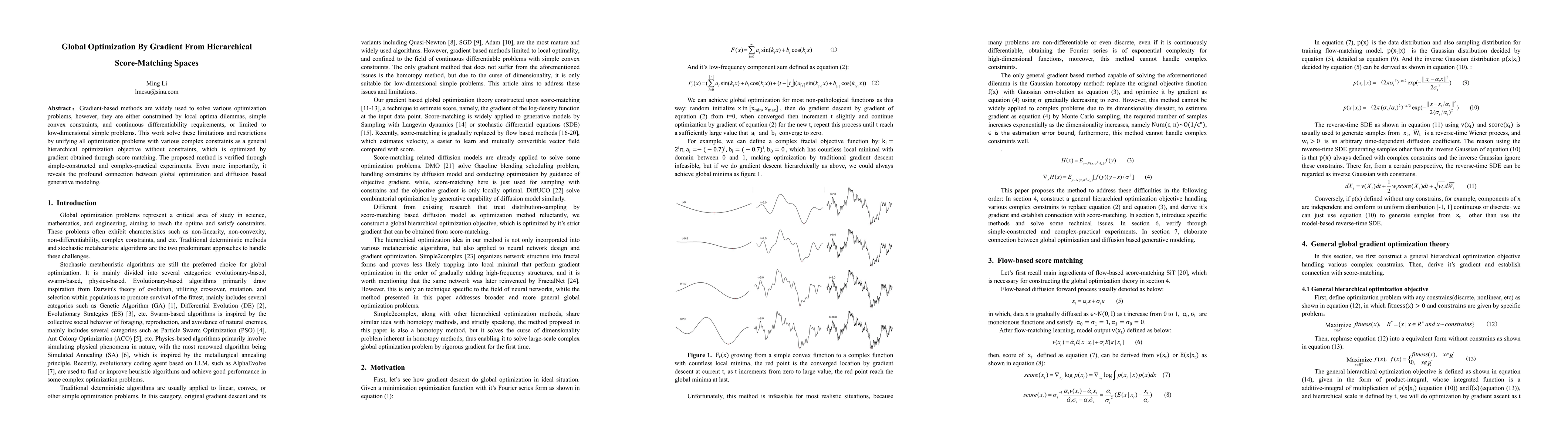 Thumbnail for Global Optimization By Gradient from Hierarchical Score-Matching Spaces