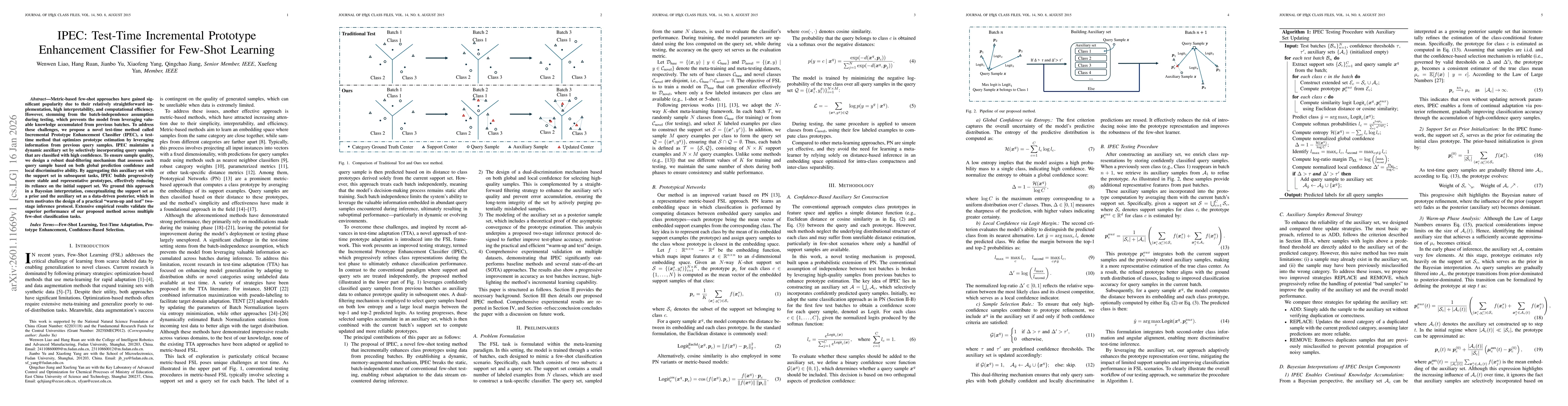 Thumbnail for IPEC: Test-Time Incremental Prototype Enhancement Classifier for Few-Shot Learning