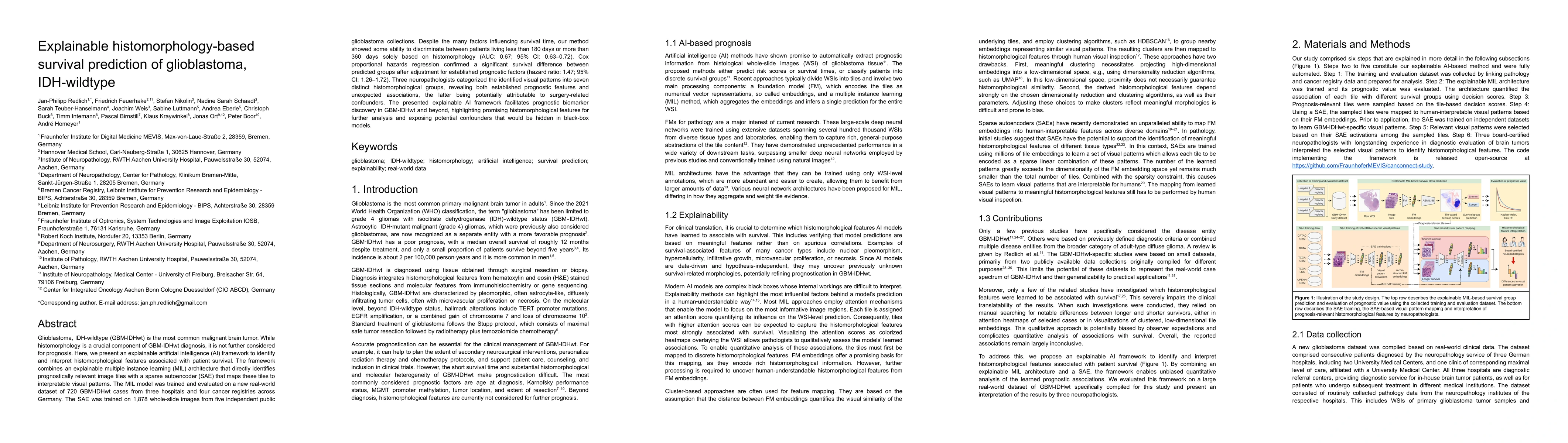 Thumbnail for Explainable histomorphology-based survival prediction of glioblastoma, IDH-wildtype