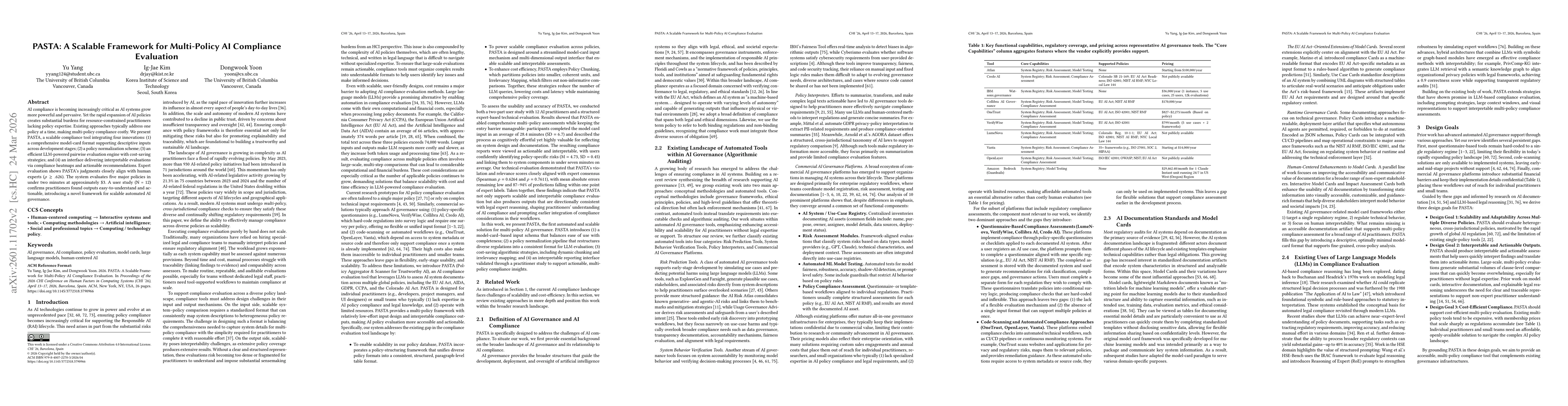 Thumbnail for PASTA: A Scalable Framework for Multi-Policy AI Compliance Evaluation