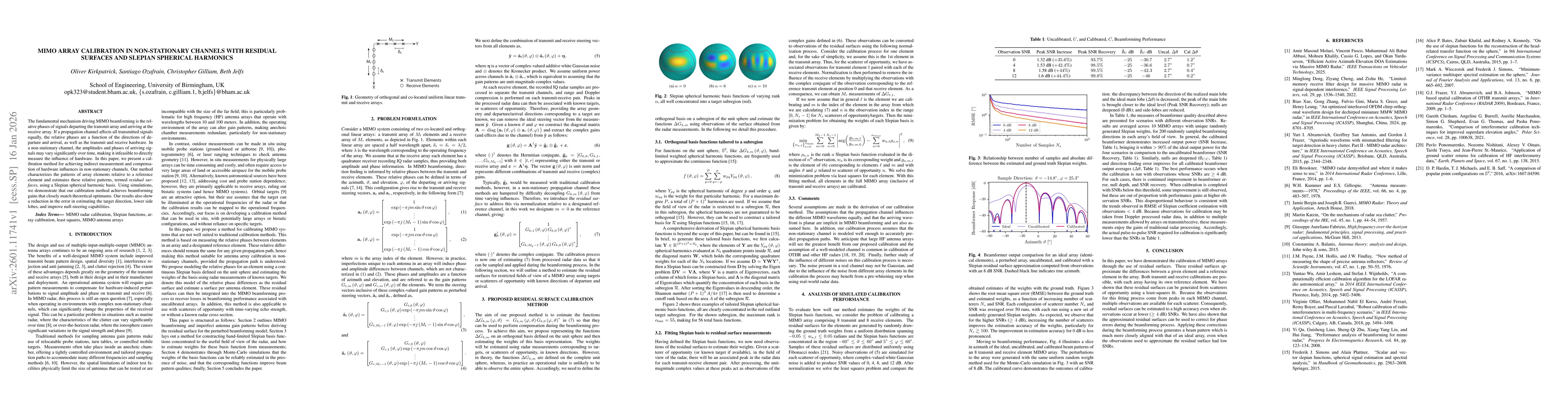 Thumbnail for MIMO Array Calibration in Non-stationary Channels with Residual Surfaces and Slepian Spherical Harmonics