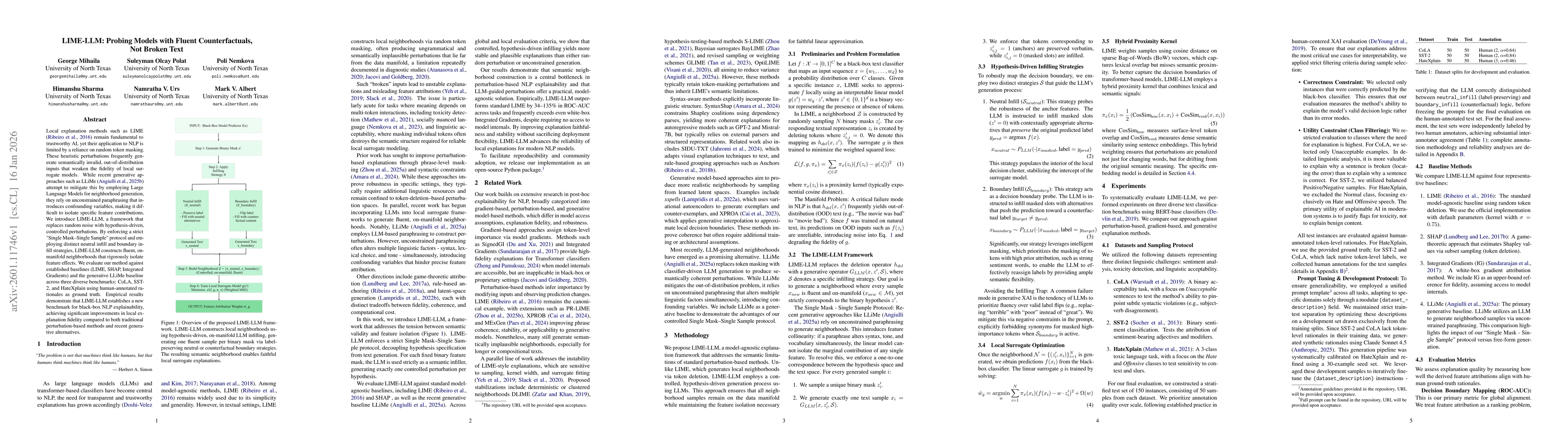 Thumbnail for LIME-LLM: Probing Models with Fluent Counterfactuals, Not Broken Text