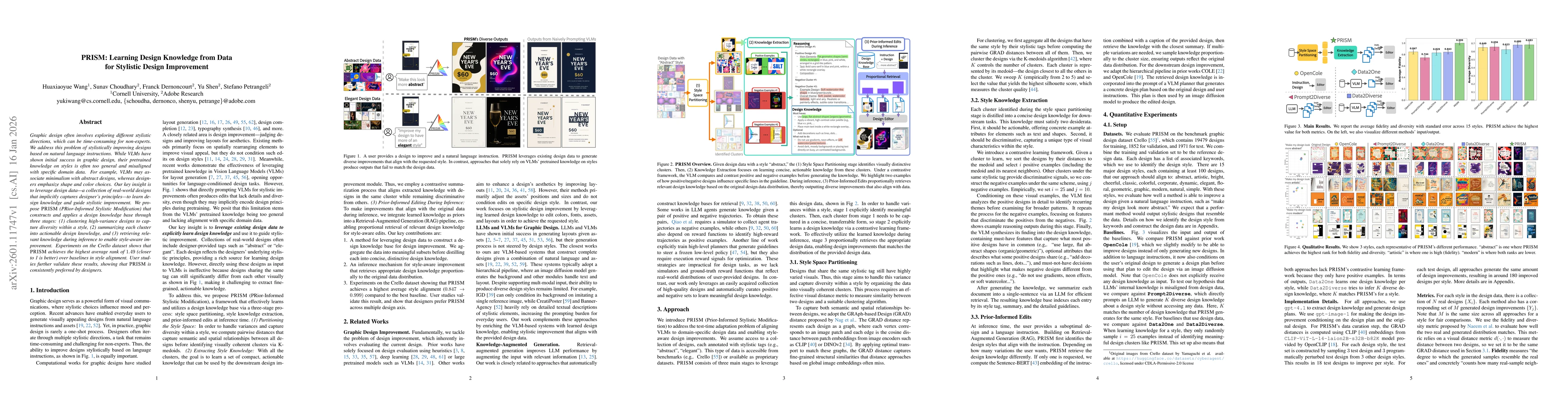 Thumbnail for PRISM: Learning Design Knowledge from Data for Stylistic Design Improvement