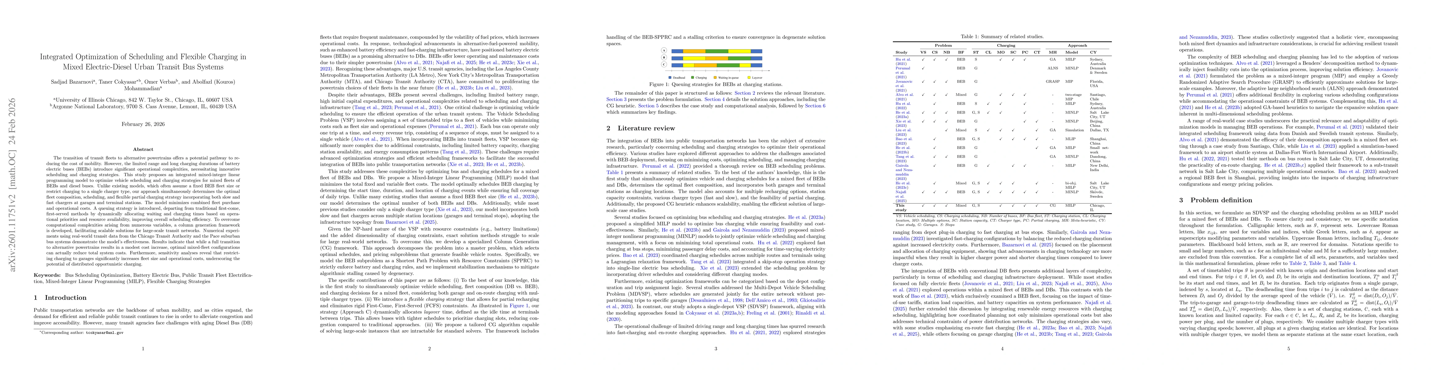 Thumbnail for Integrated Optimization of Scheduling and Flexible Charging in Mixed Electric-Diesel Urban Transit Bus Systems