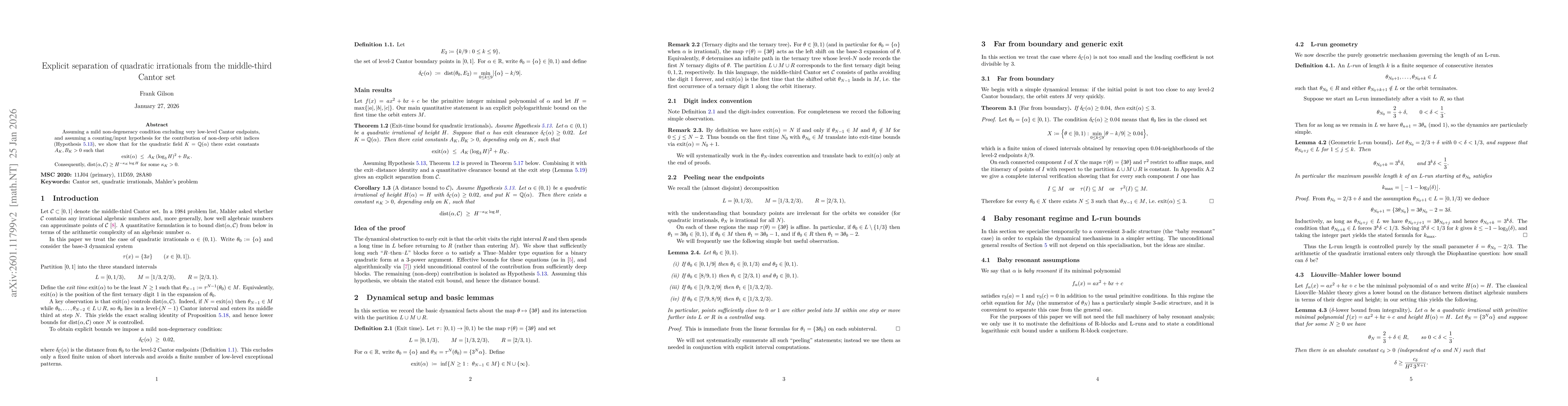 Thumbnail for Distance of Quadratic Algebraic Numbers from the Middle-Third Cantor Set