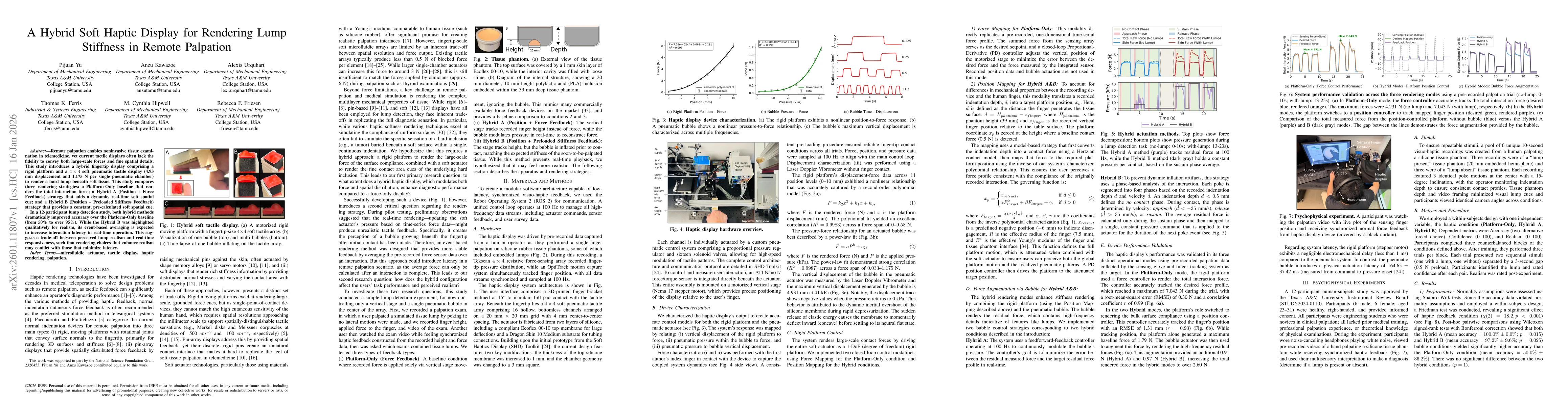 Thumbnail for A Hybrid Soft Haptic Display for Rendering Lump Stiffness in Remote Palpation