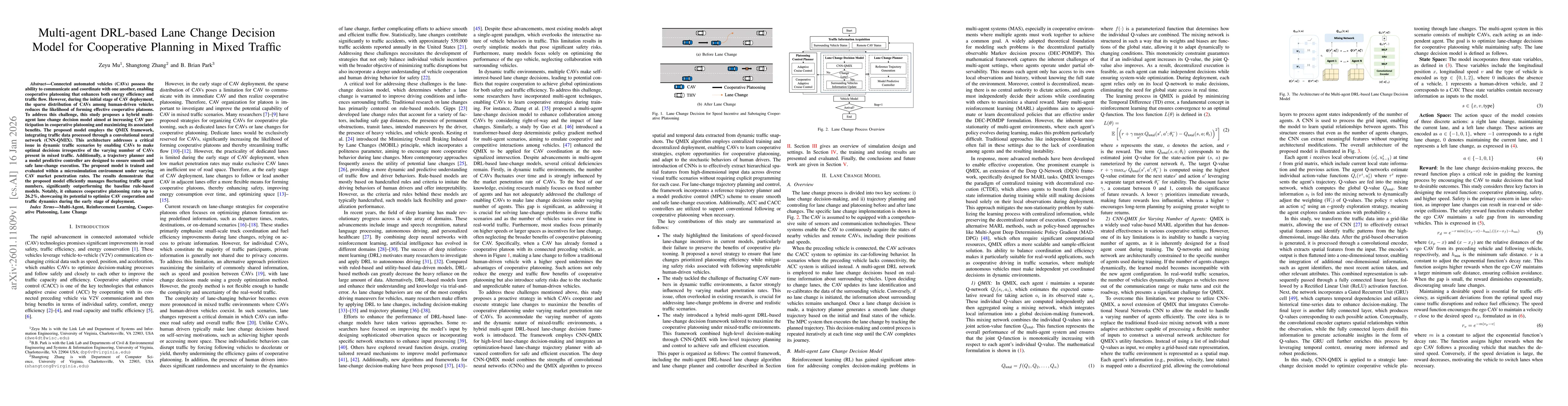 Thumbnail for Multi-agent DRL-based Lane Change Decision Model for Cooperative Planning in Mixed Traffic
