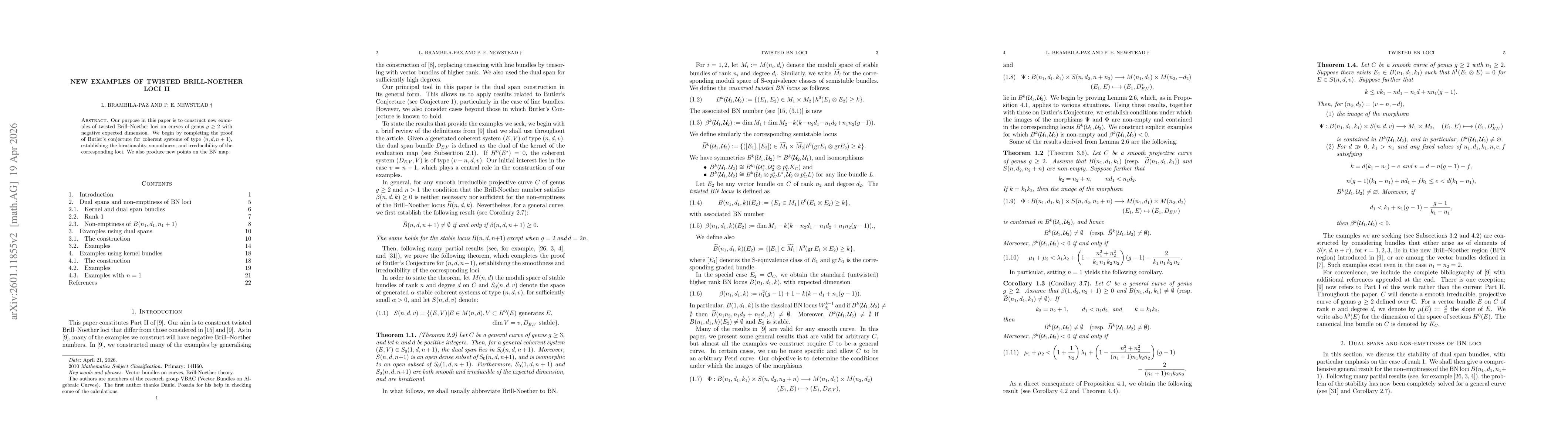 Thumbnail for New examples of twisted Brill-Noether loci II