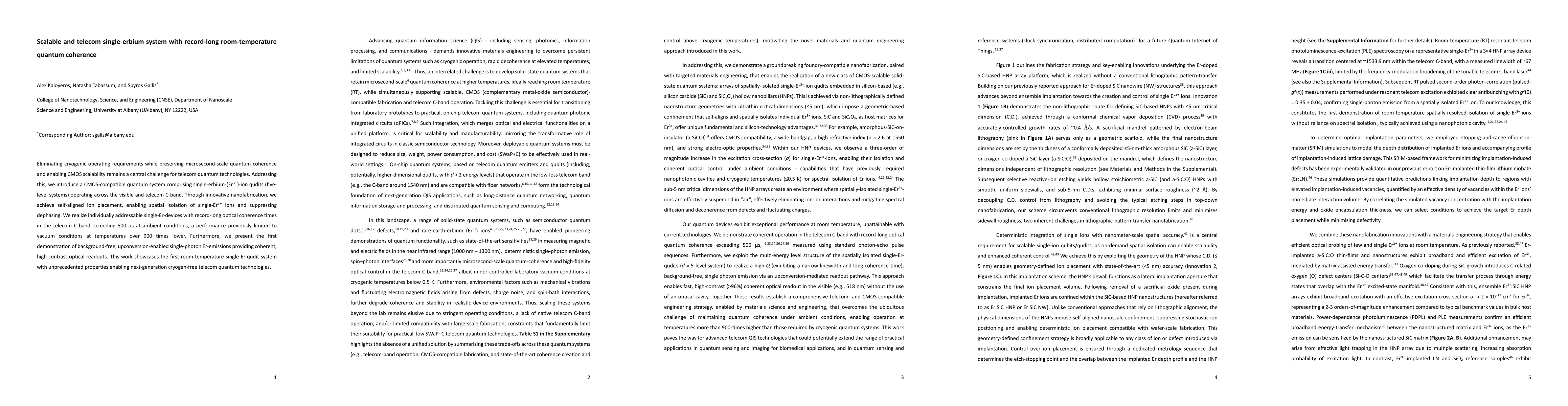 Thumbnail for Scalable and telecom single-erbium system with record-long room-temperature quantum coherence