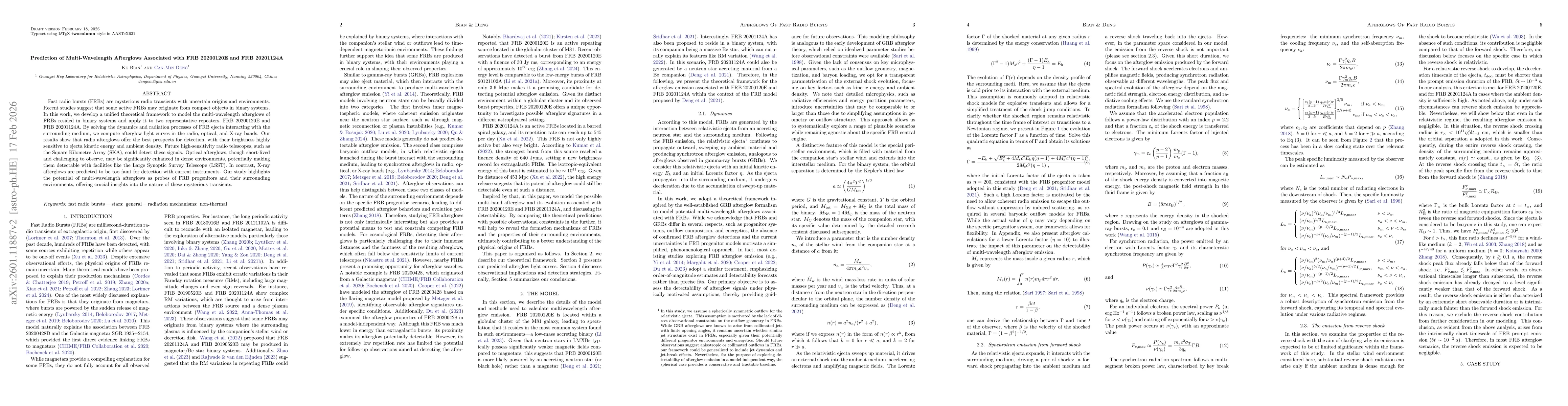 Thumbnail for Prediction of Multi-Wavelength Afterglows Associated with FRB 20200120E and FRB 20201124A