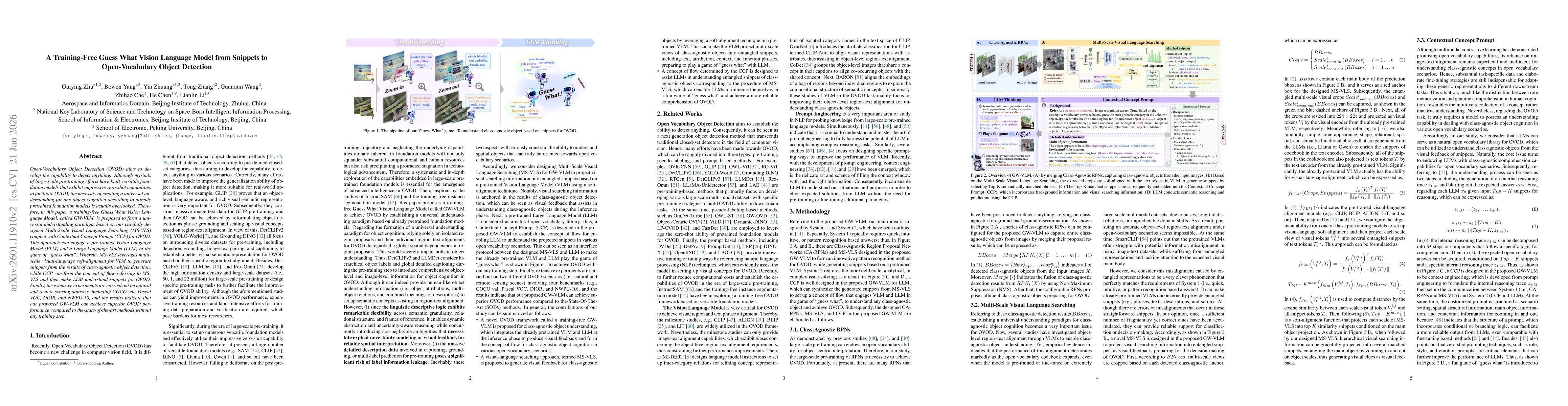 Thumbnail for A Training-Free Guess What Vision Language Model from Snippets to Open-Vocabulary Object Detection
