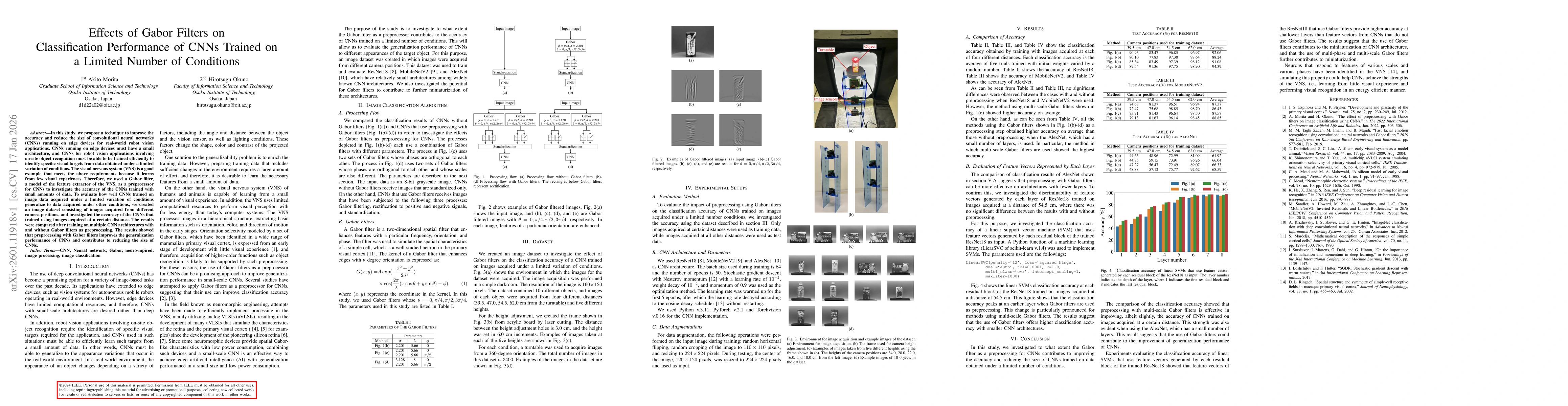 Thumbnail for Effects of Gabor Filters on Classification Performance of CNNs Trained on a Limited Number of Conditions
