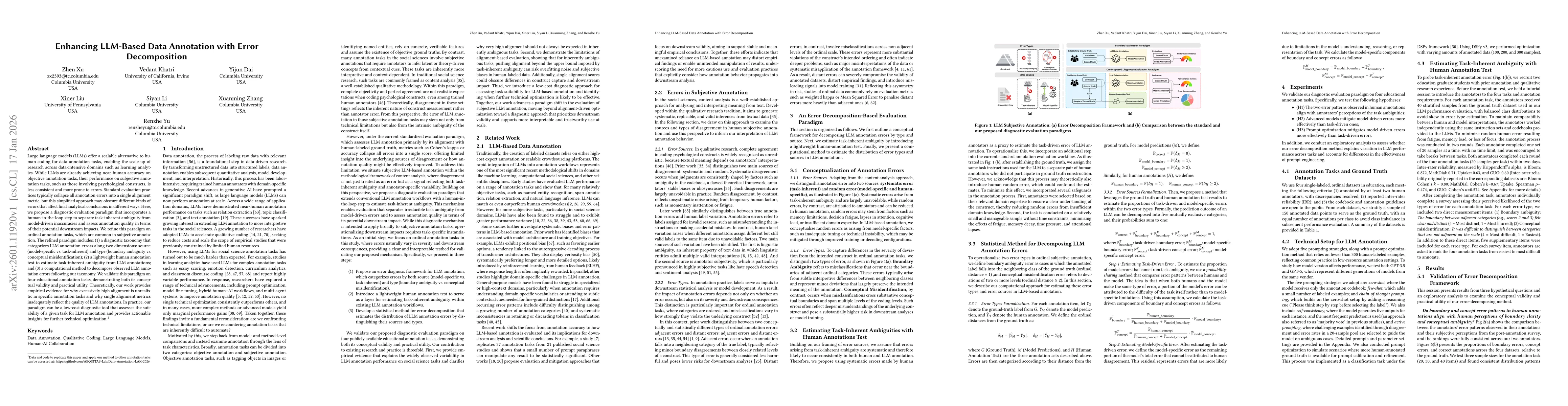 Thumbnail for Enhancing LLM-Based Data Annotation with Error Decomposition