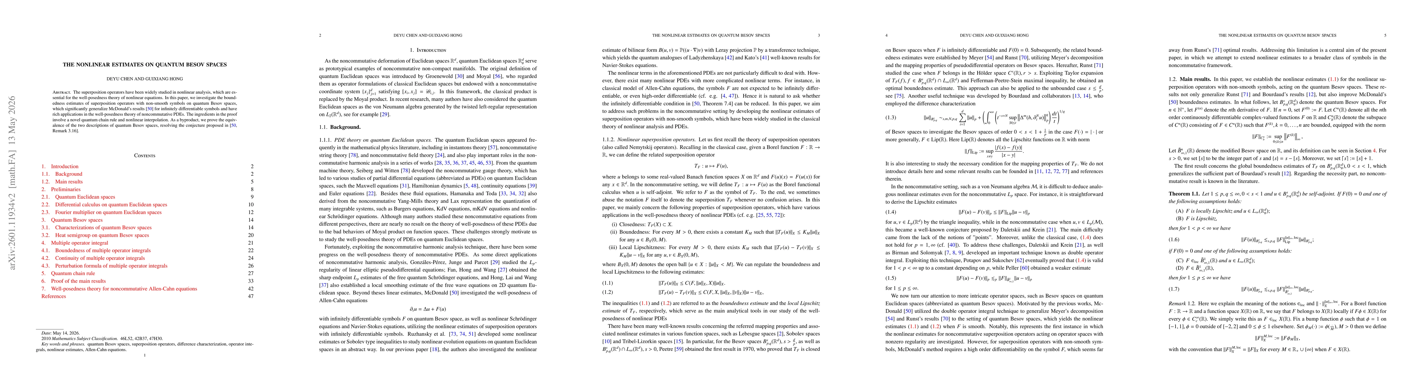 Thumbnail for The nonlinear estimates on quantum Besov space