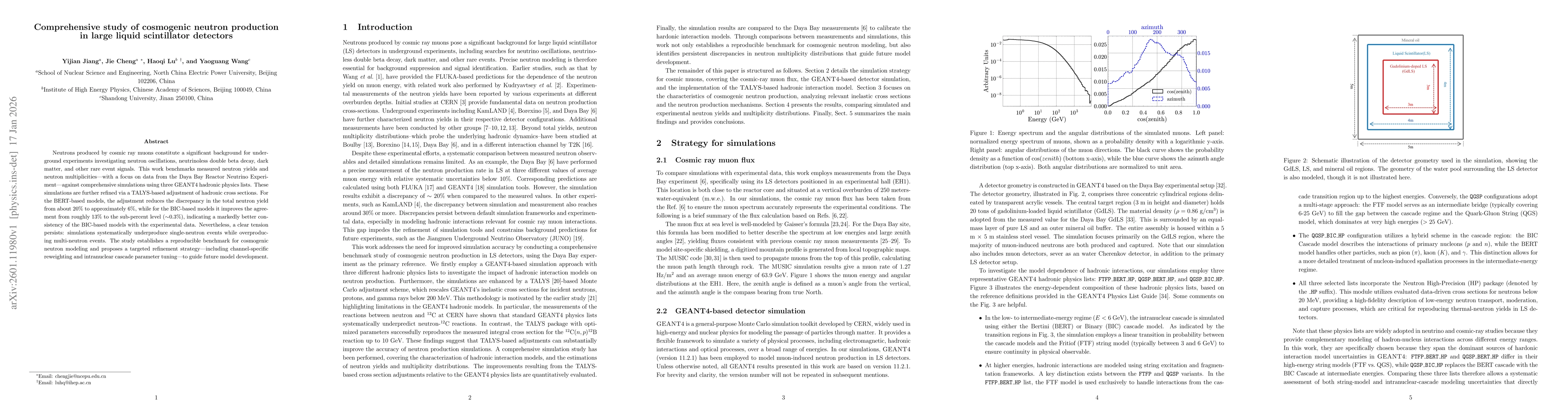 Thumbnail for Comprehensive study of cosmogenic neutron production in large liquid scintillator detectors