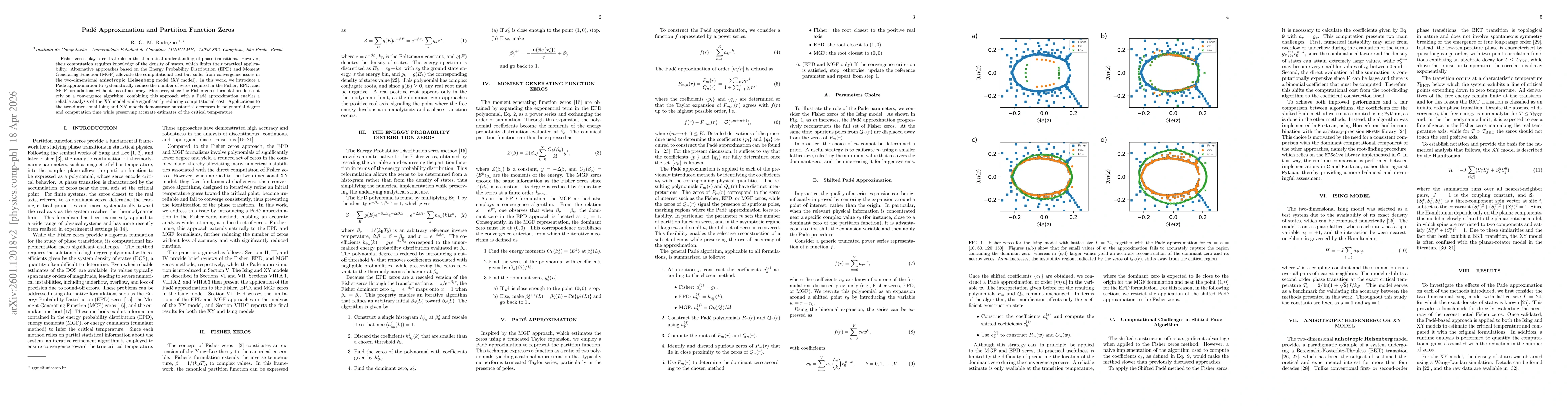 Thumbnail for Padé Approximation and Partition Function Zeros