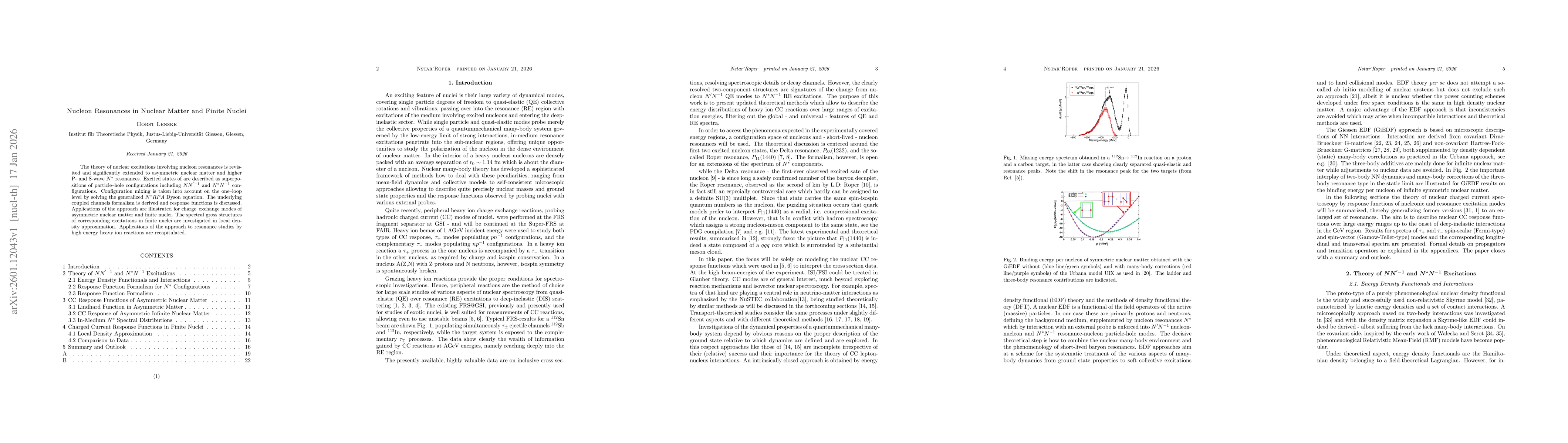 Thumbnail for Nucleon Resonances in Nuclear Matter and Finite Nuclei