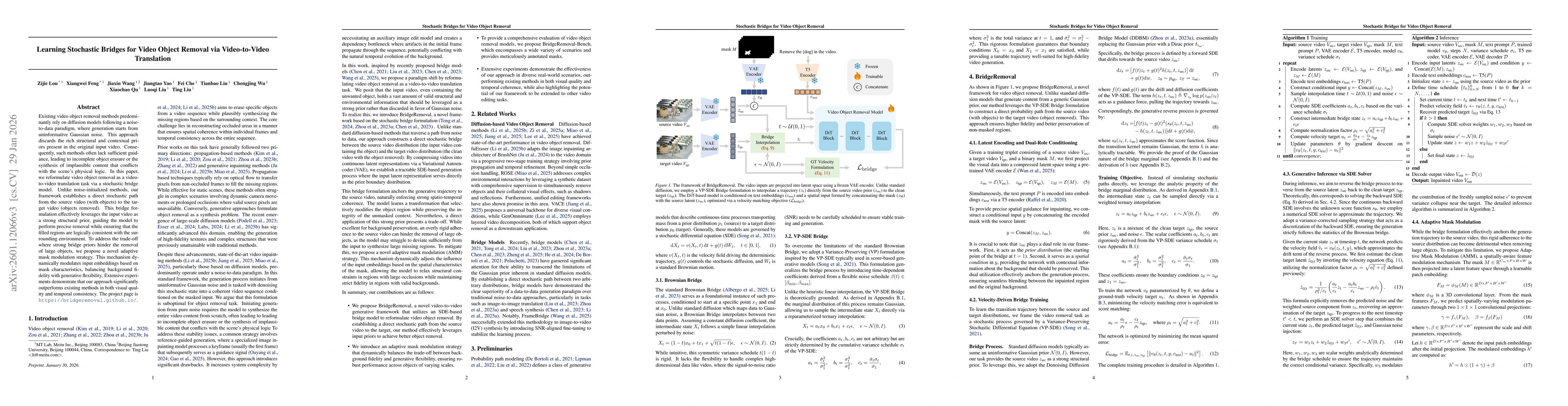 Thumbnail for Learning Stochastic Bridges for Video Object Removal via Video-to-Video Translation