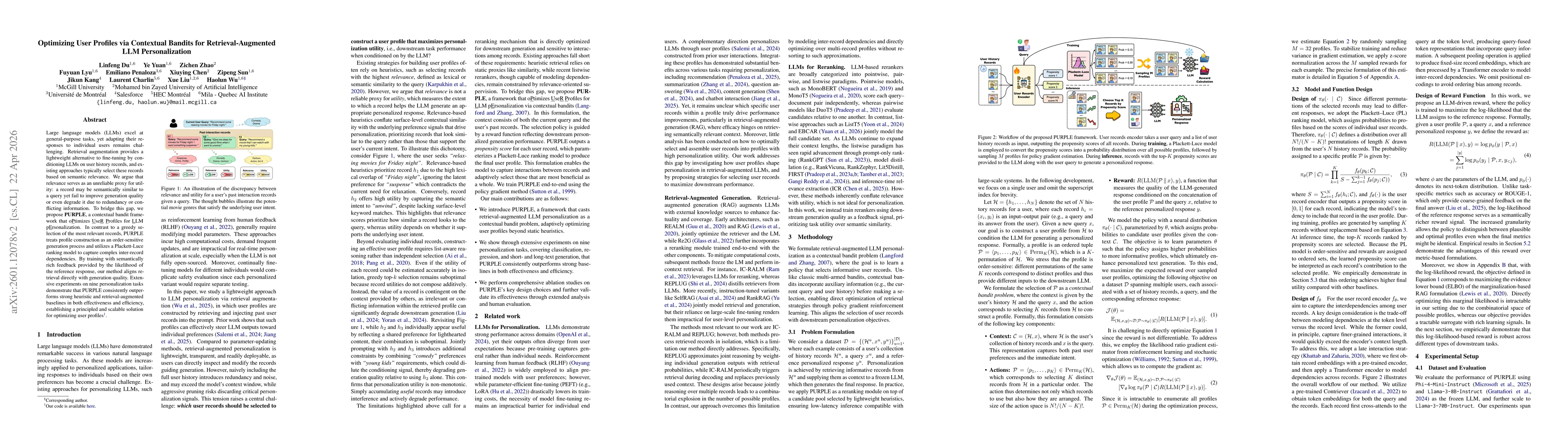 Thumbnail for Optimizing User Profiles via Contextual Bandits for Retrieval-Augmented LLM Personalization