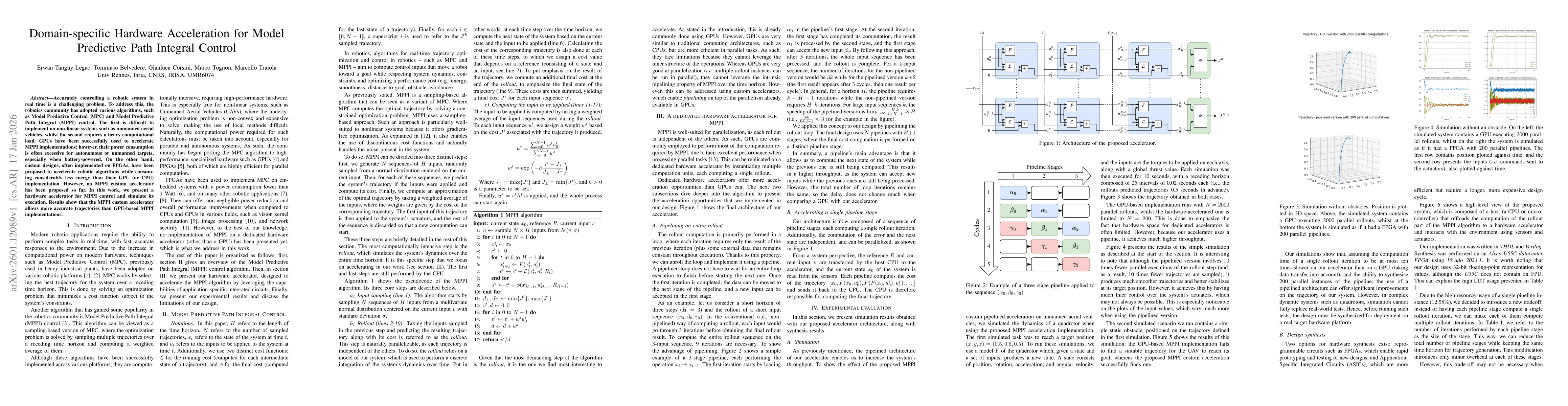 Thumbnail for Domain-specific Hardware Acceleration for Model Predictive Path Integral Control