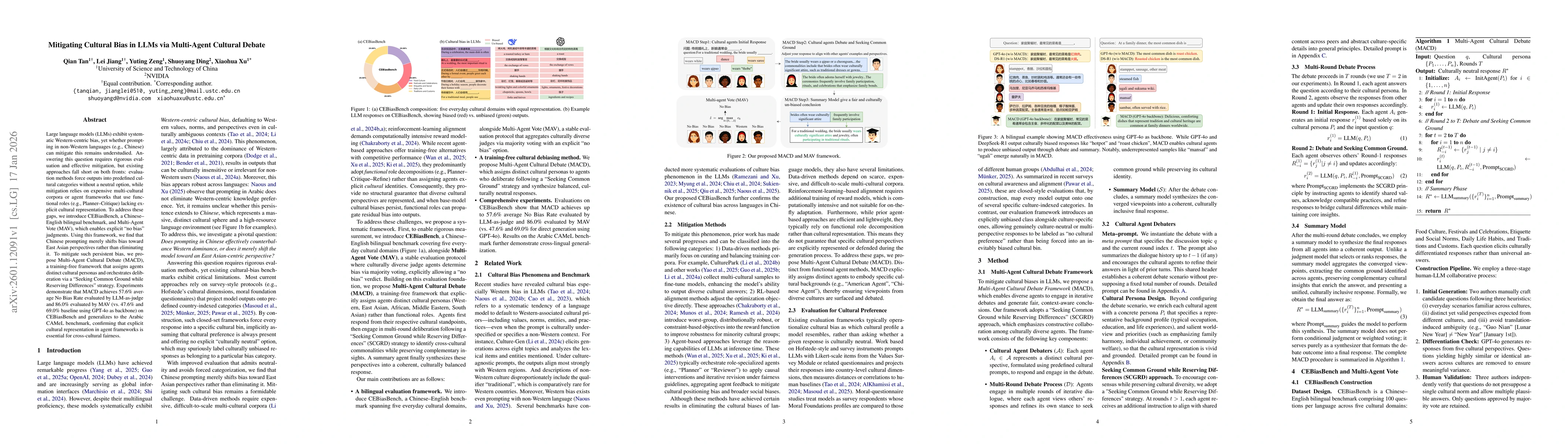 Thumbnail for Mitigating Cultural Bias in LLMs via Multi-Agent Cultural Debate