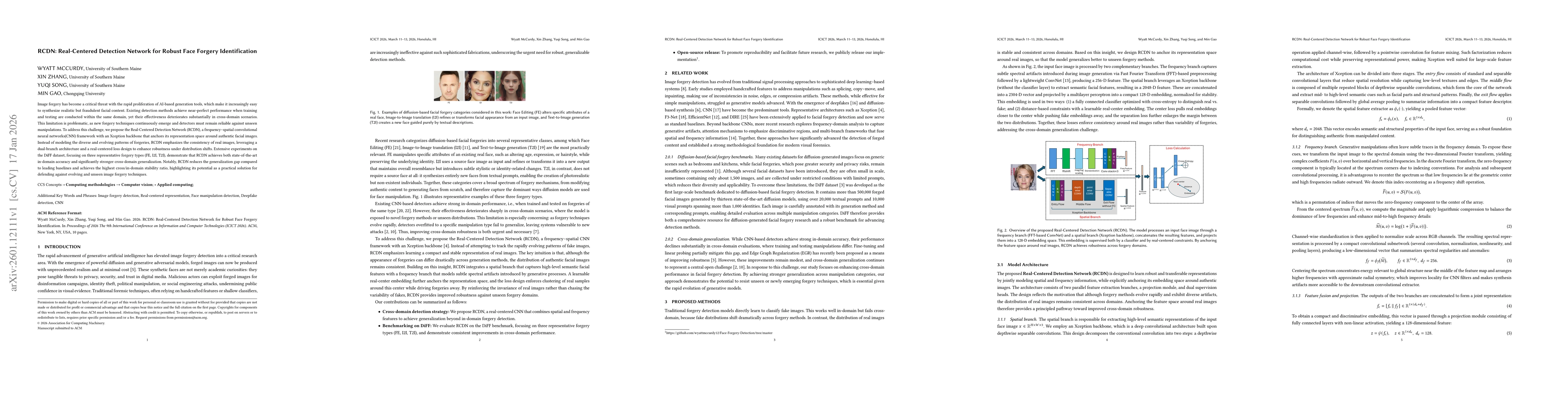 Thumbnail for RCDN: Real-Centered Detection Network for Robust Face Forgery Identification