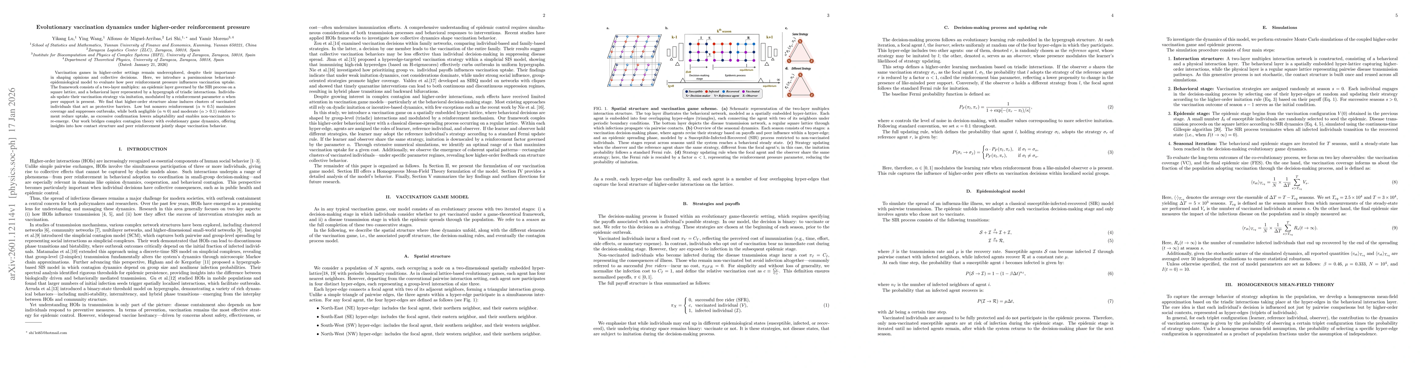 Thumbnail for Evolutionary vaccination dynamics under higher-order reinforcement pressure