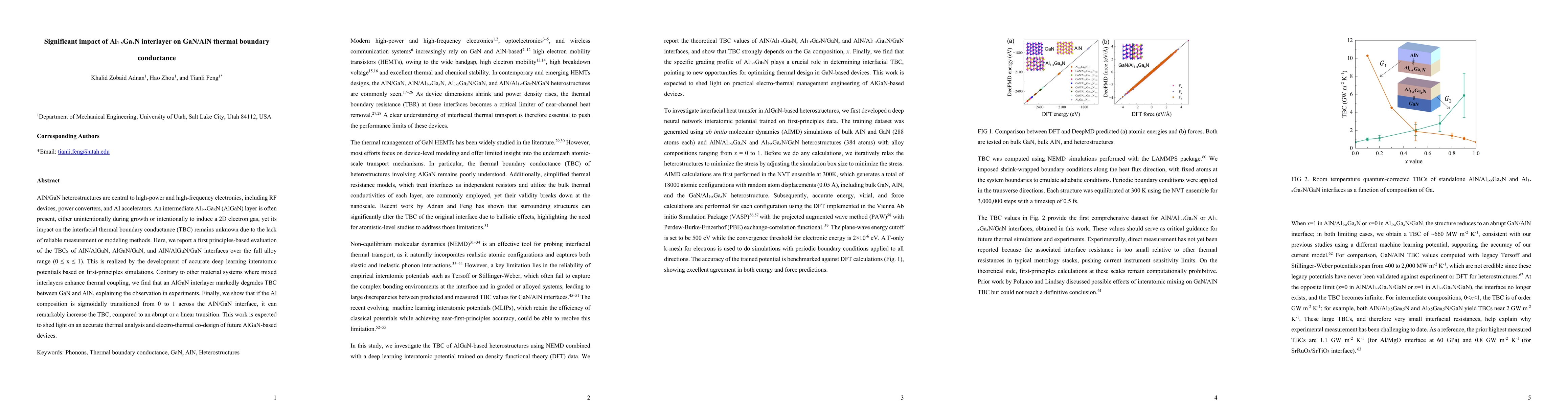 Thumbnail for Significant impact of Al1-xGaxN interlayer on GaN/AlN thermal boundary conductance