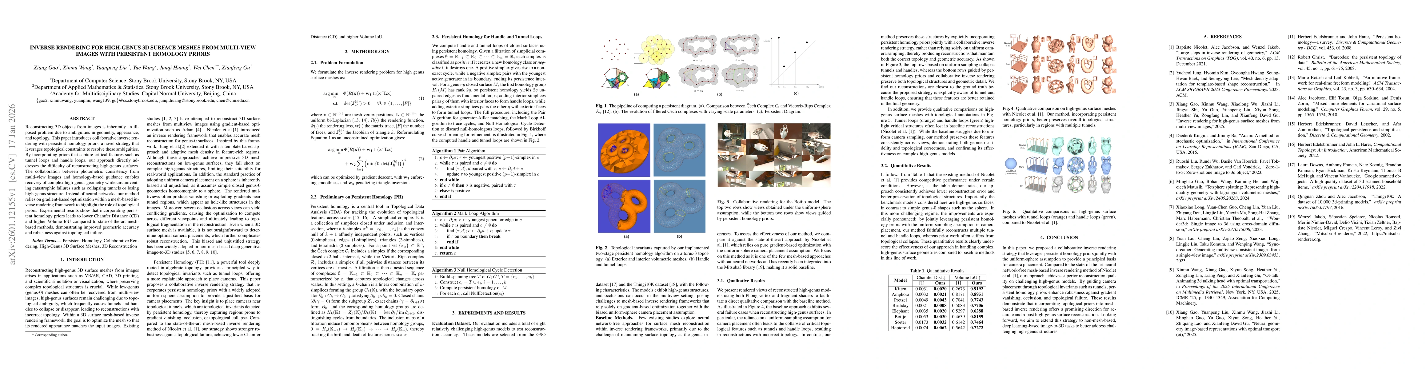 Thumbnail for Inverse Rendering for High-Genus 3D Surface Meshes from Multi-view Images with Persistent Homology Priors