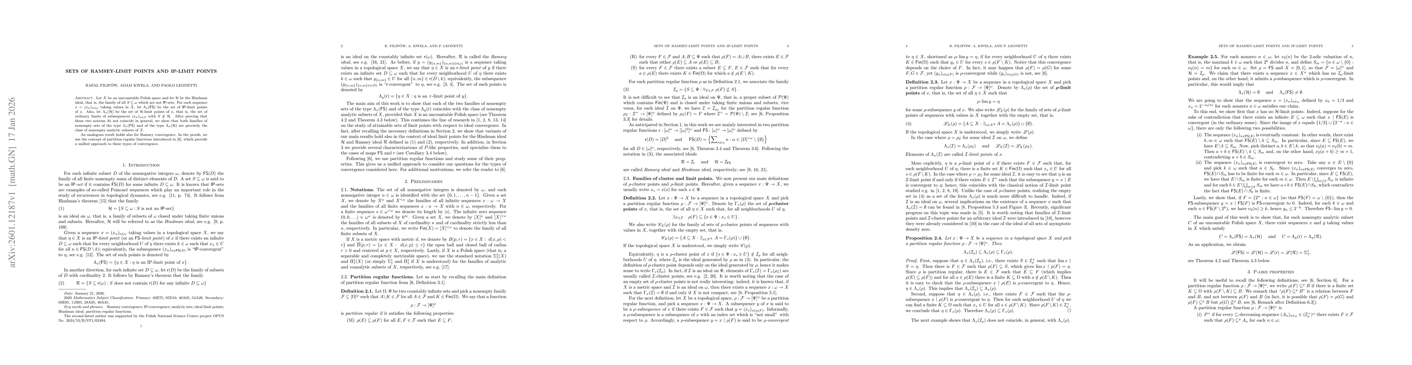 Thumbnail for Sets of Ramsey-limit points and IP-limit points