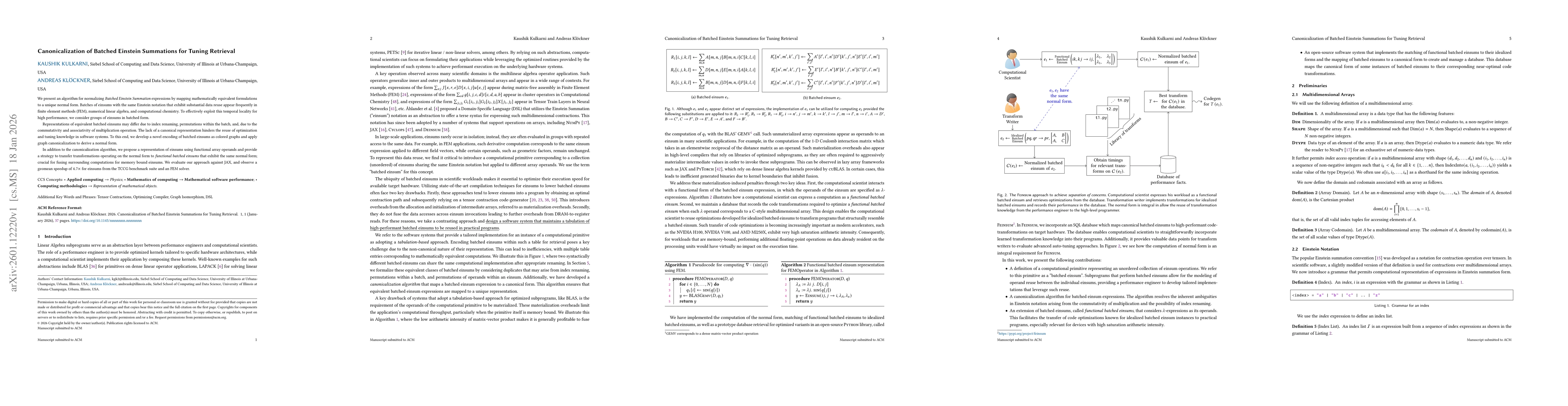 Thumbnail for Canonicalization of Batched Einstein Summations for Tuning Retrieval