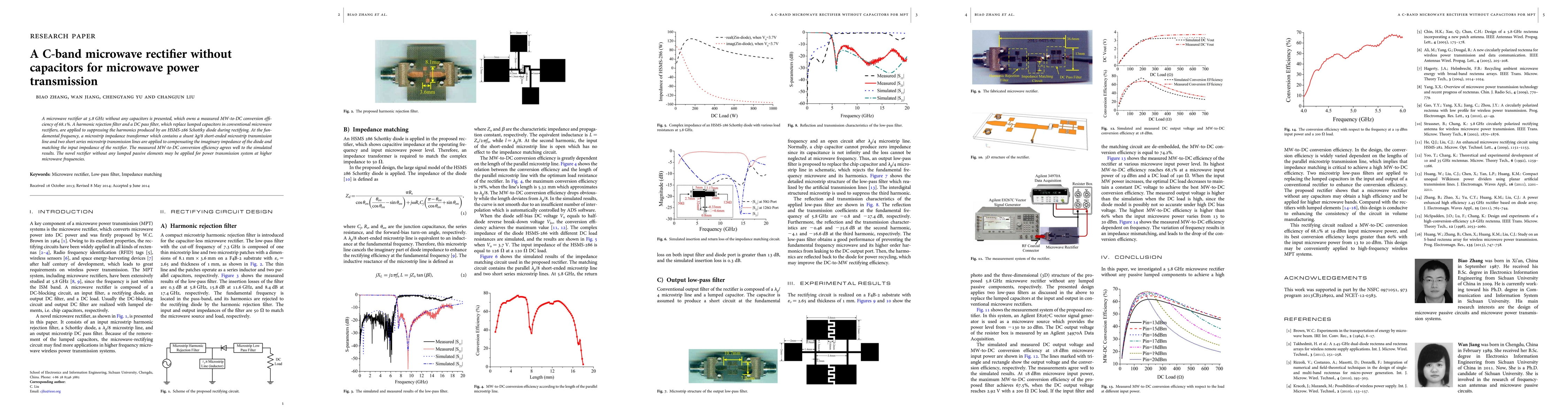 Thumbnail for A C-band microwave rectifier without capacitors for microwave power transmission