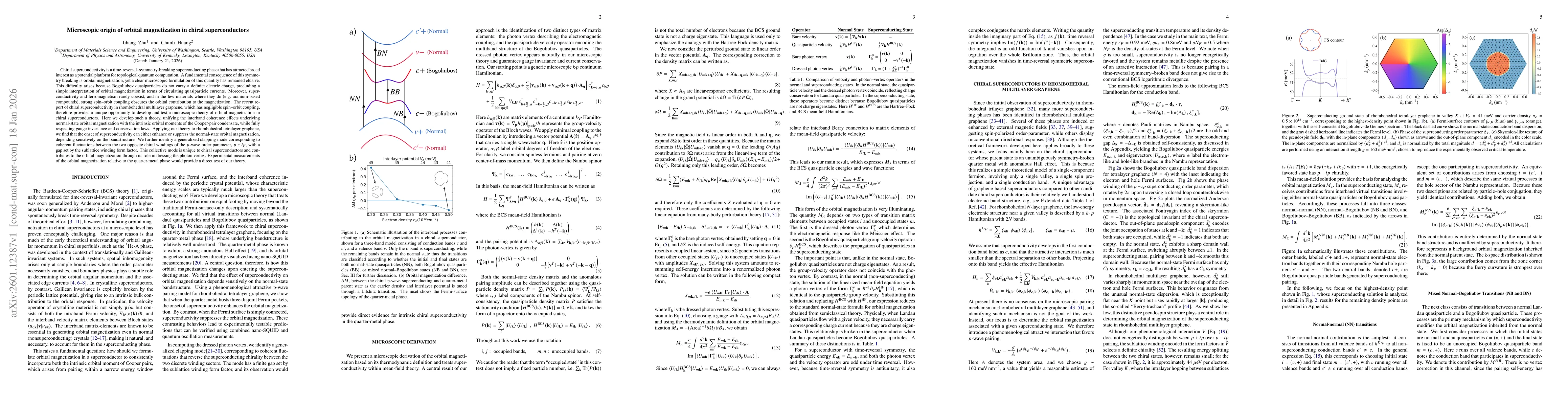 Thumbnail for Microscopic origin of orbital magnetization in chiral superconductors