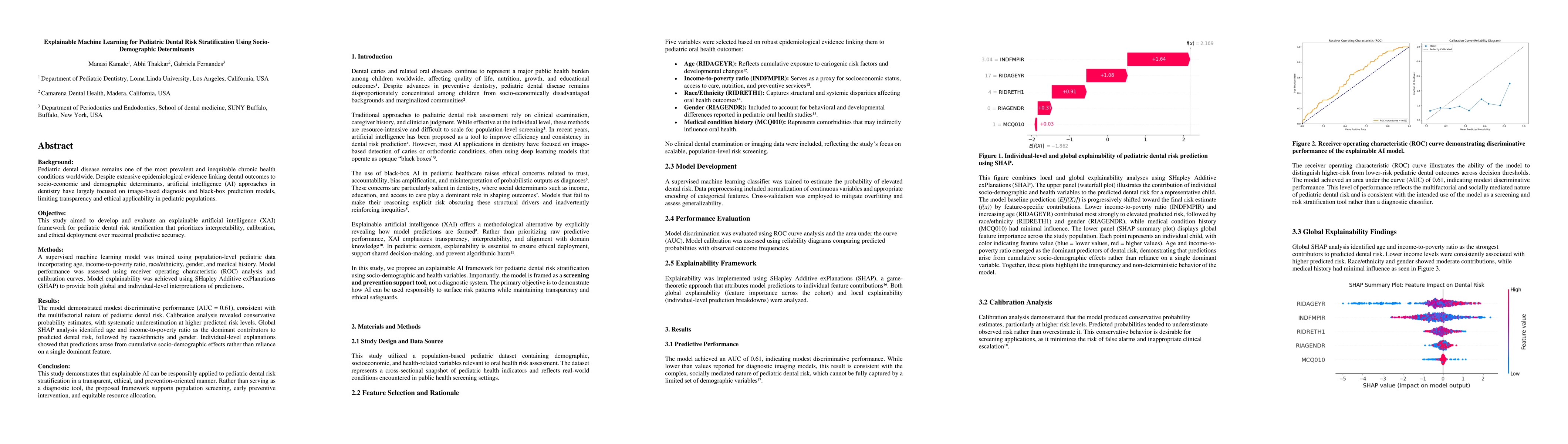Thumbnail for Explainable Machine Learning for Pediatric Dental Risk Stratification Using Socio-Demographic Determinants